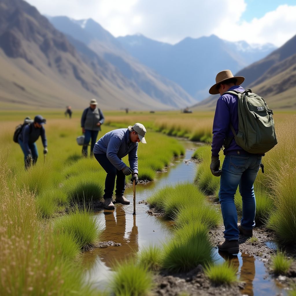 Restauración de humedal altoandino