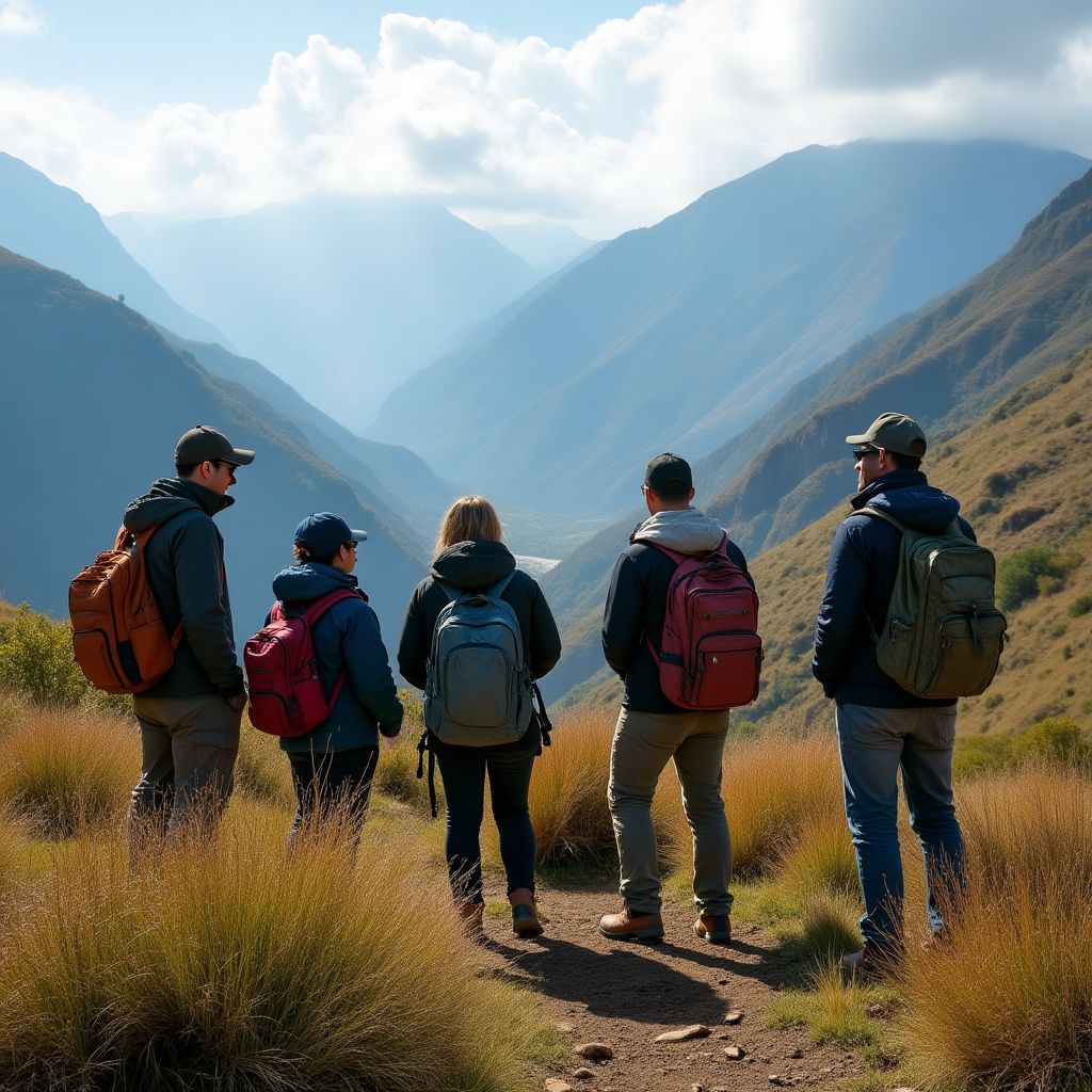 Equipo de Ecología de los Andes en trabajo de campo