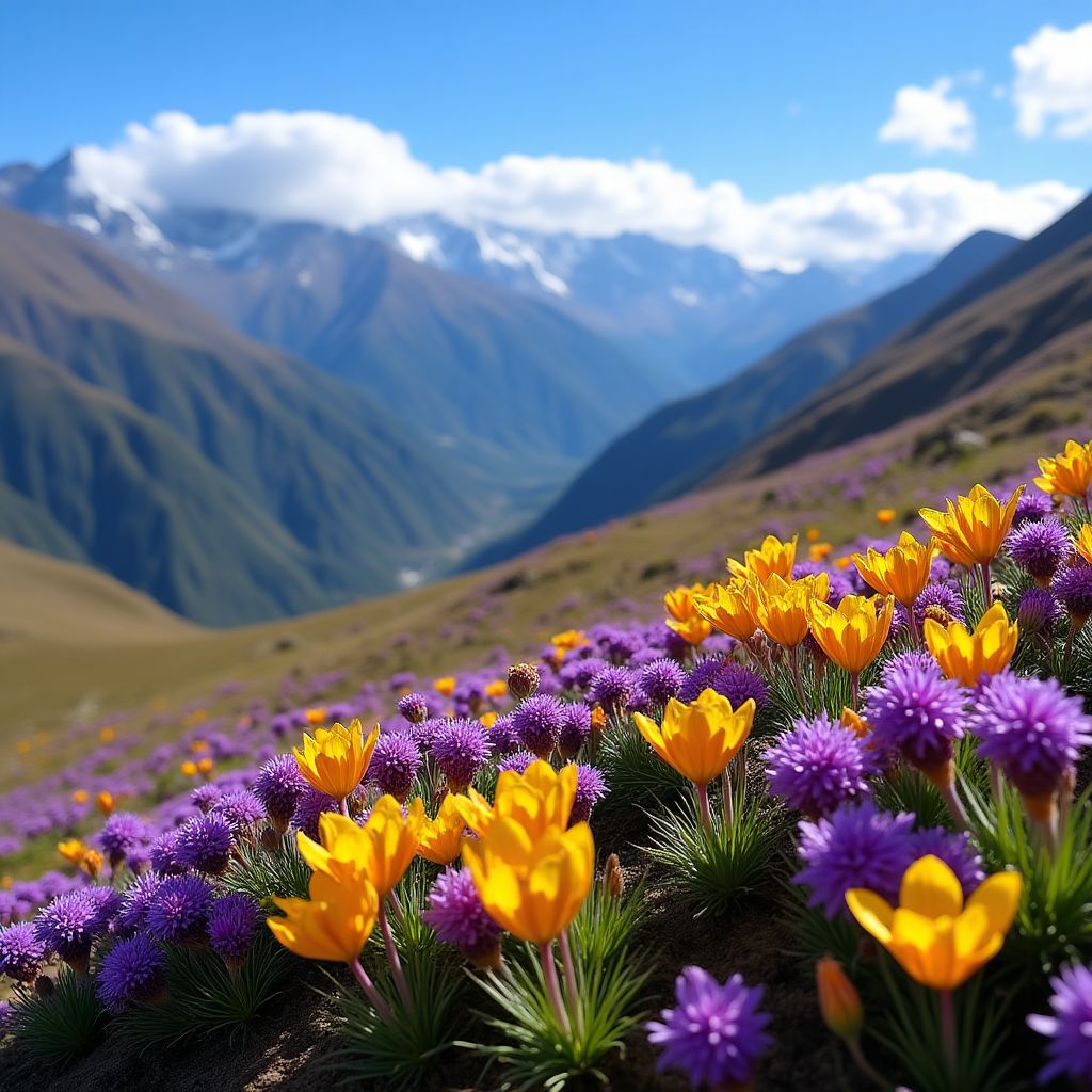 Flores alpinas andinas