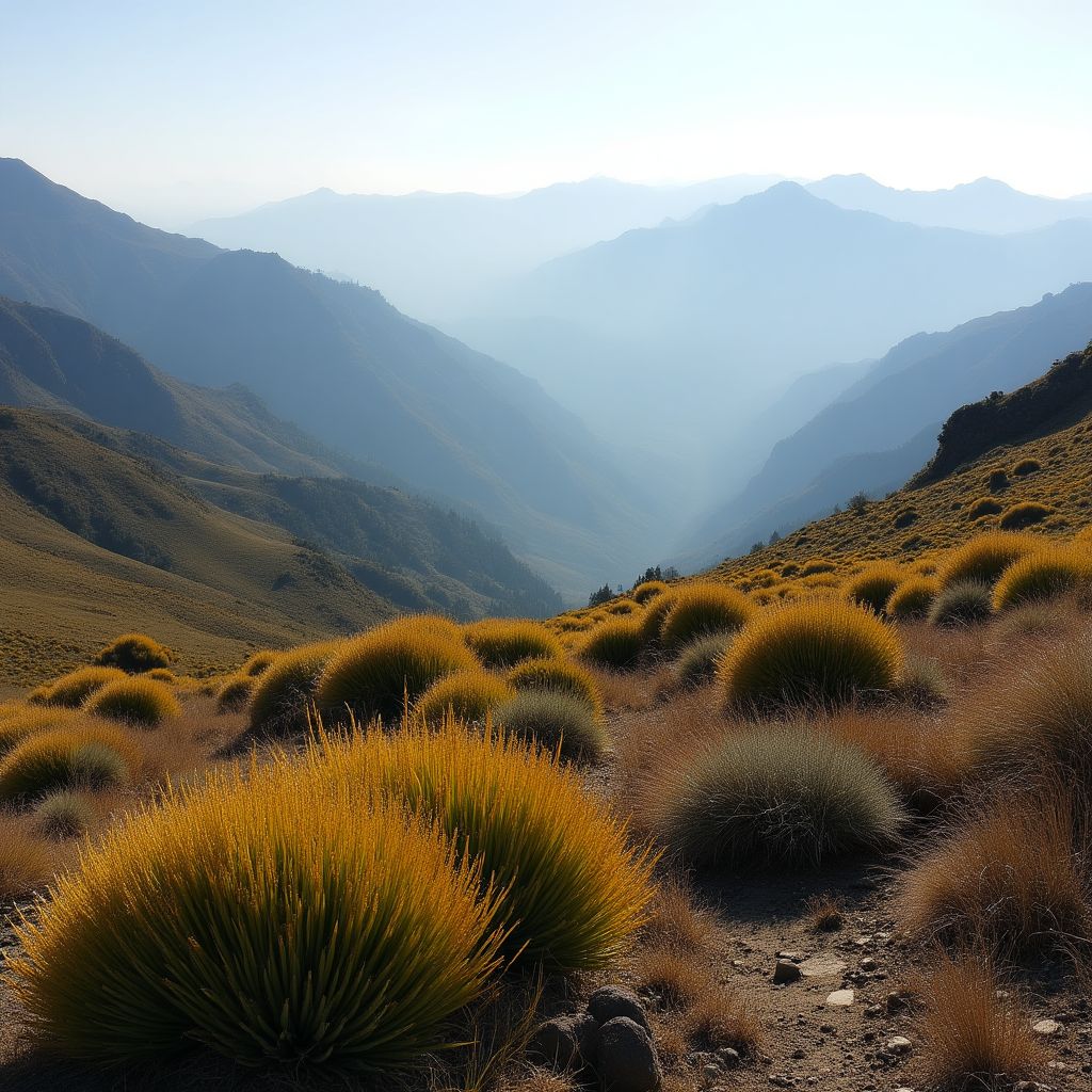 Páramo andino con frailejones